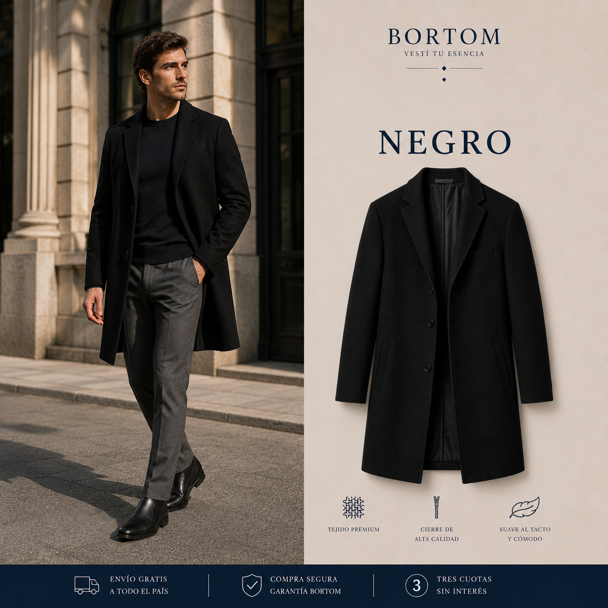 2x1 Saco masculino | Bortom