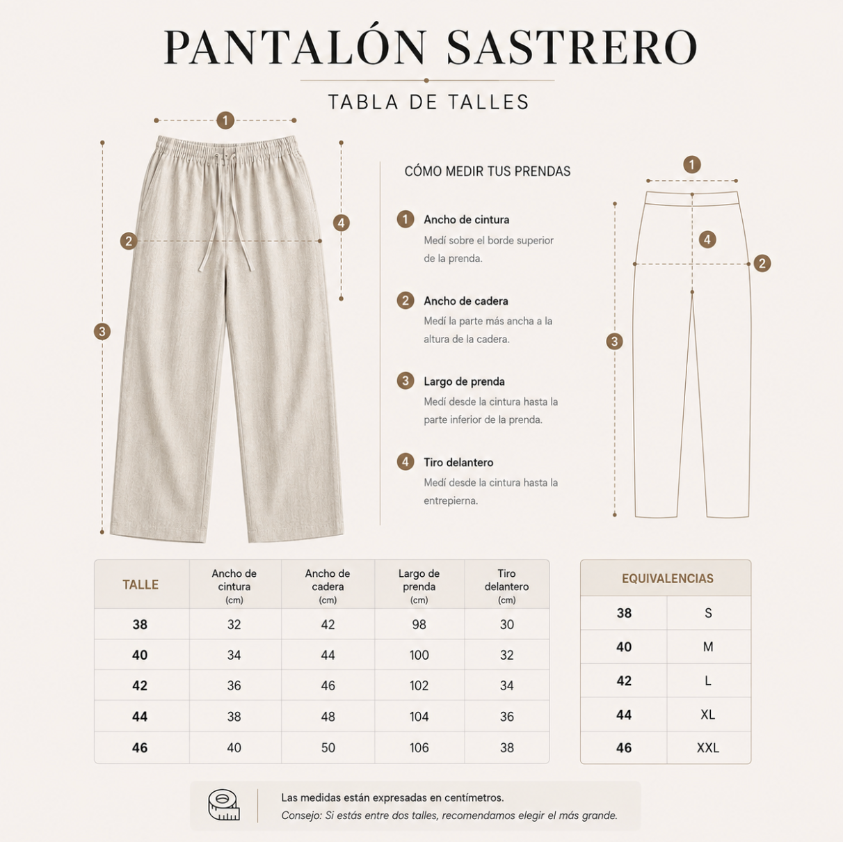 Pantalon Sastrero de Lino | Bortom - Linea premium