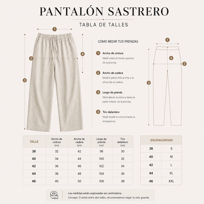 Pantalon Sastrero de Lino | Bortom - Linea premium