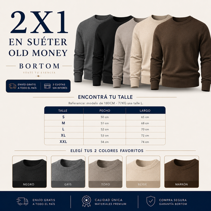 2x1 Suéter old money | Bortom