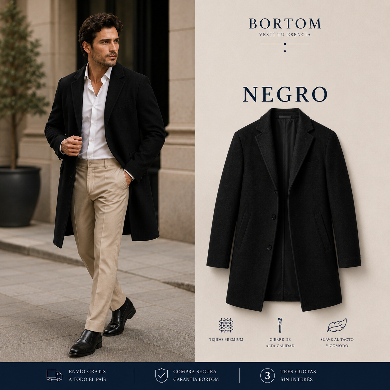 2x1 Saco masculino | Bortom