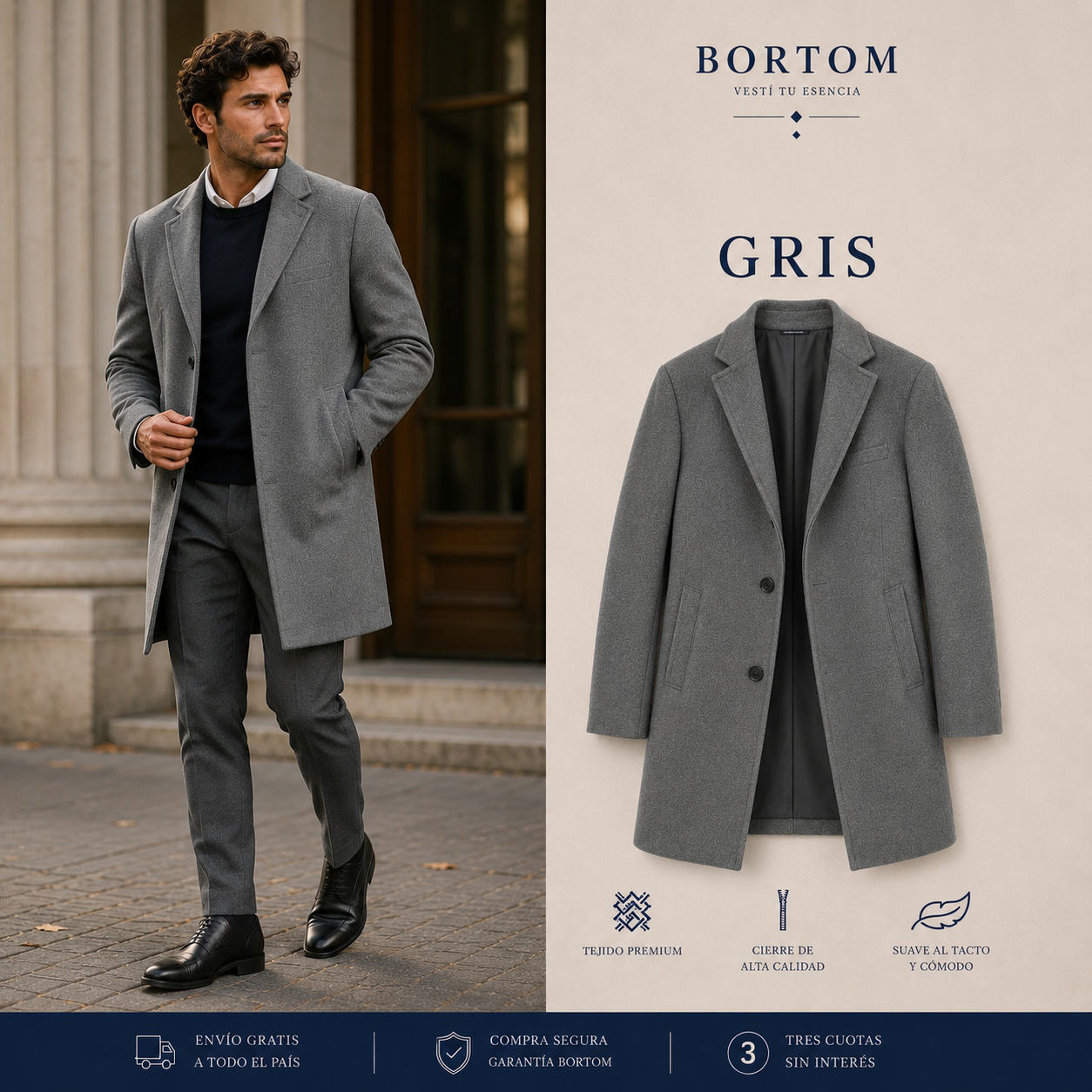 2x1 Saco masculino | Bortom